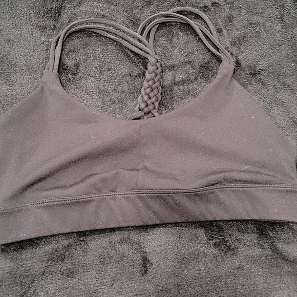 Joy Lab Black Braided Strap Wire Free Athletic Sports Bra Size S - Picture 1 of 3